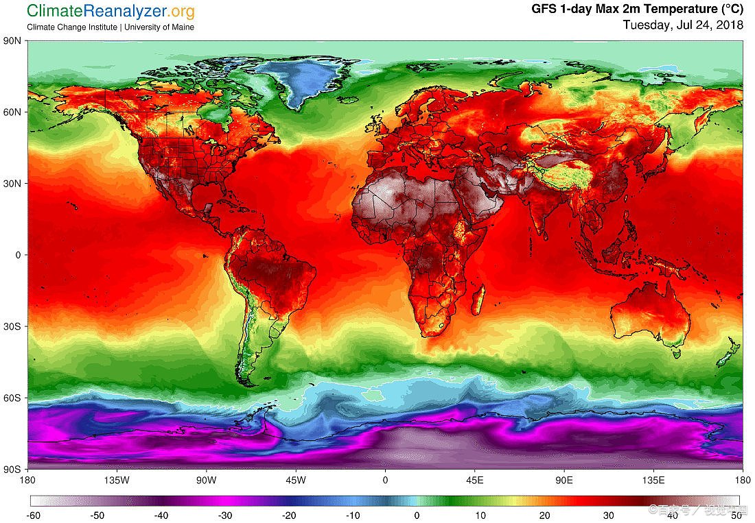 全球气候变化最新温度图揭示真实面貌